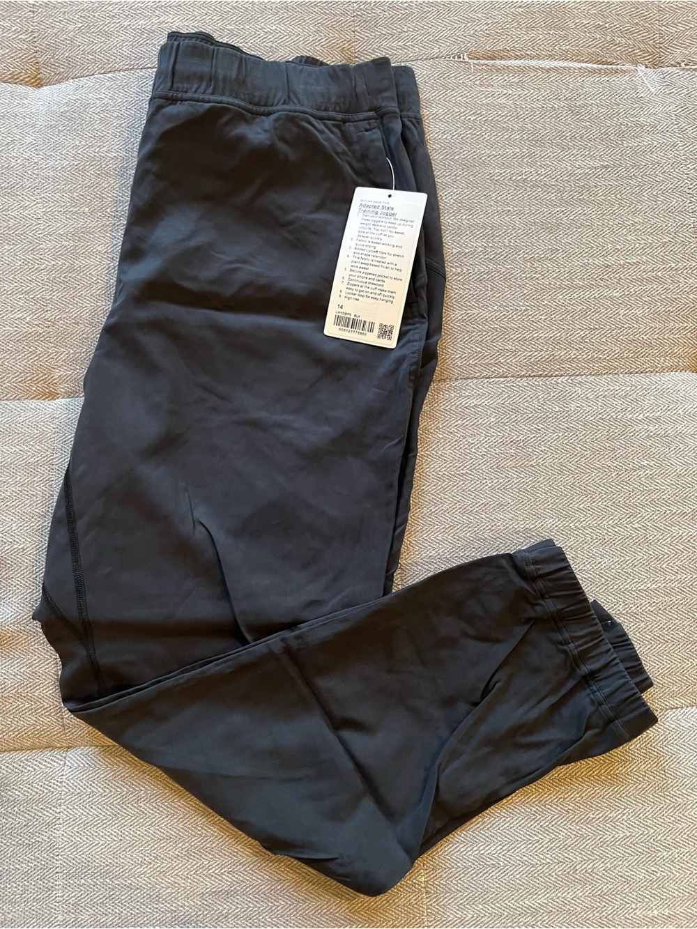 NWT lululemon Adapted State Training Jogger Black Size 14